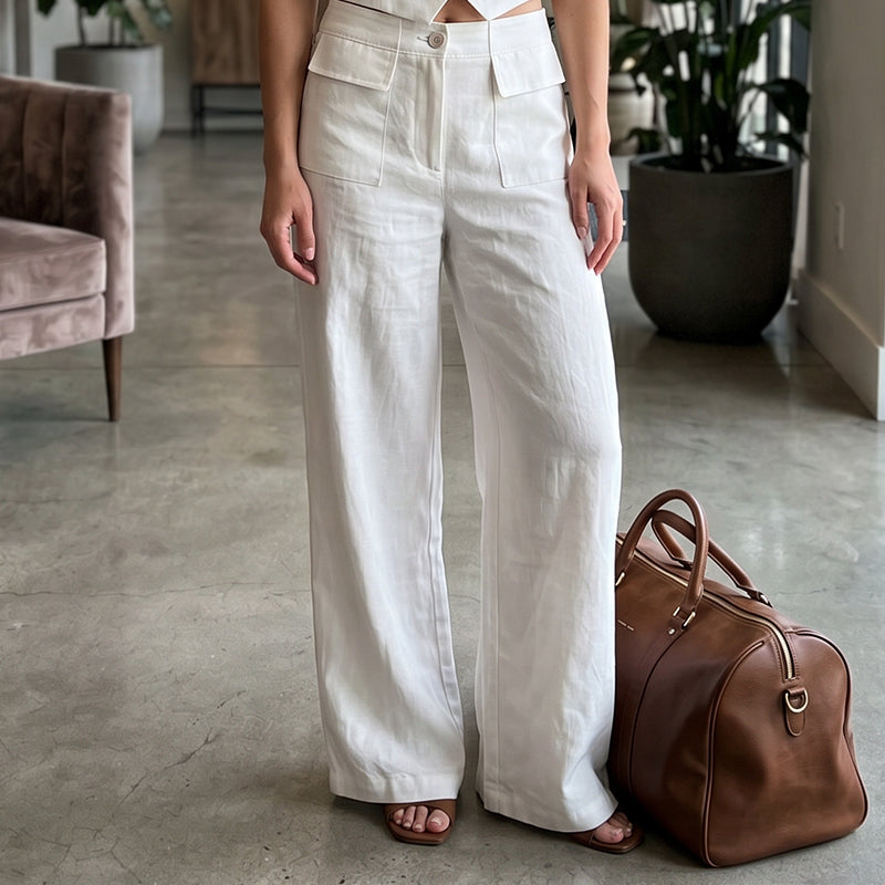 Livia Relaxed Wide-Leg Pants