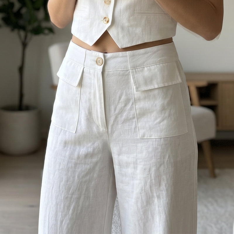 Livia Relaxed Wide-Leg Pants