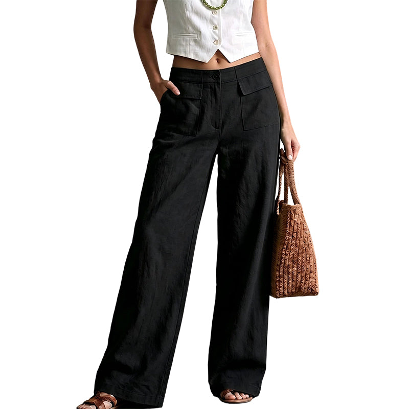 Livia Relaxed Wide-Leg Pants
