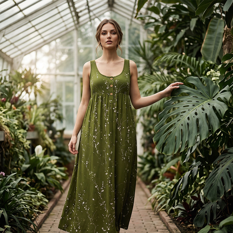 Serena Sleeveless Maxi Dress with Pockets
