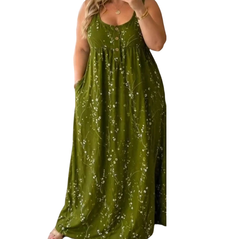 Serena Sleeveless Maxi Dress with Pockets
