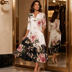 Tessa Printed V-Neck Dress