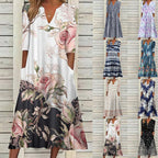 Tessa Printed V-Neck Dress