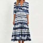 Tessa Printed V-Neck Dress