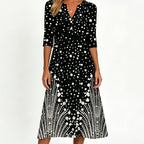 Tessa Printed V-Neck Dress