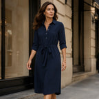 Vivienne Belted Shirt Dress