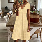 Dahlia Eyelet V-Neck Dress
